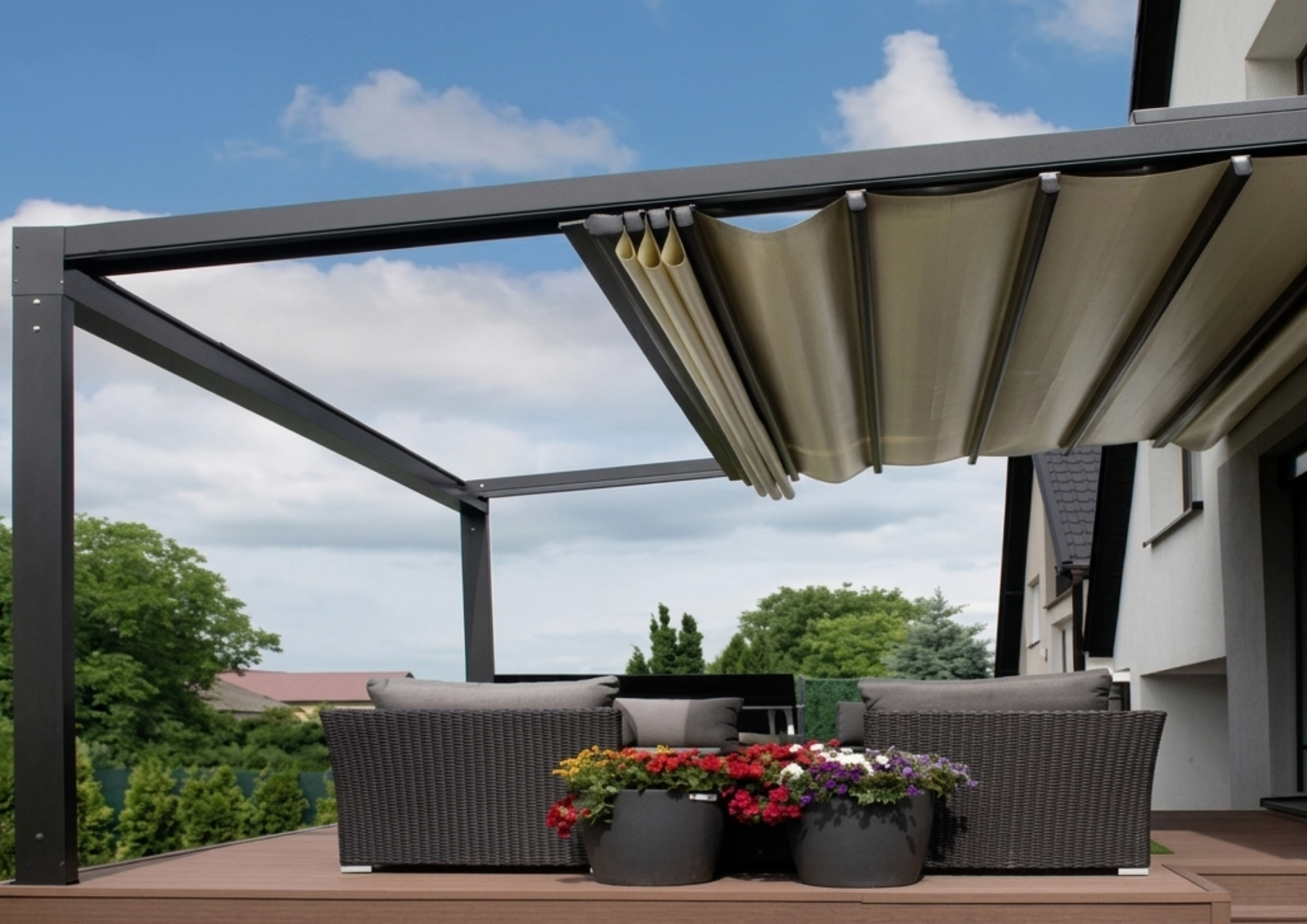 Pergola-Markisensystem
