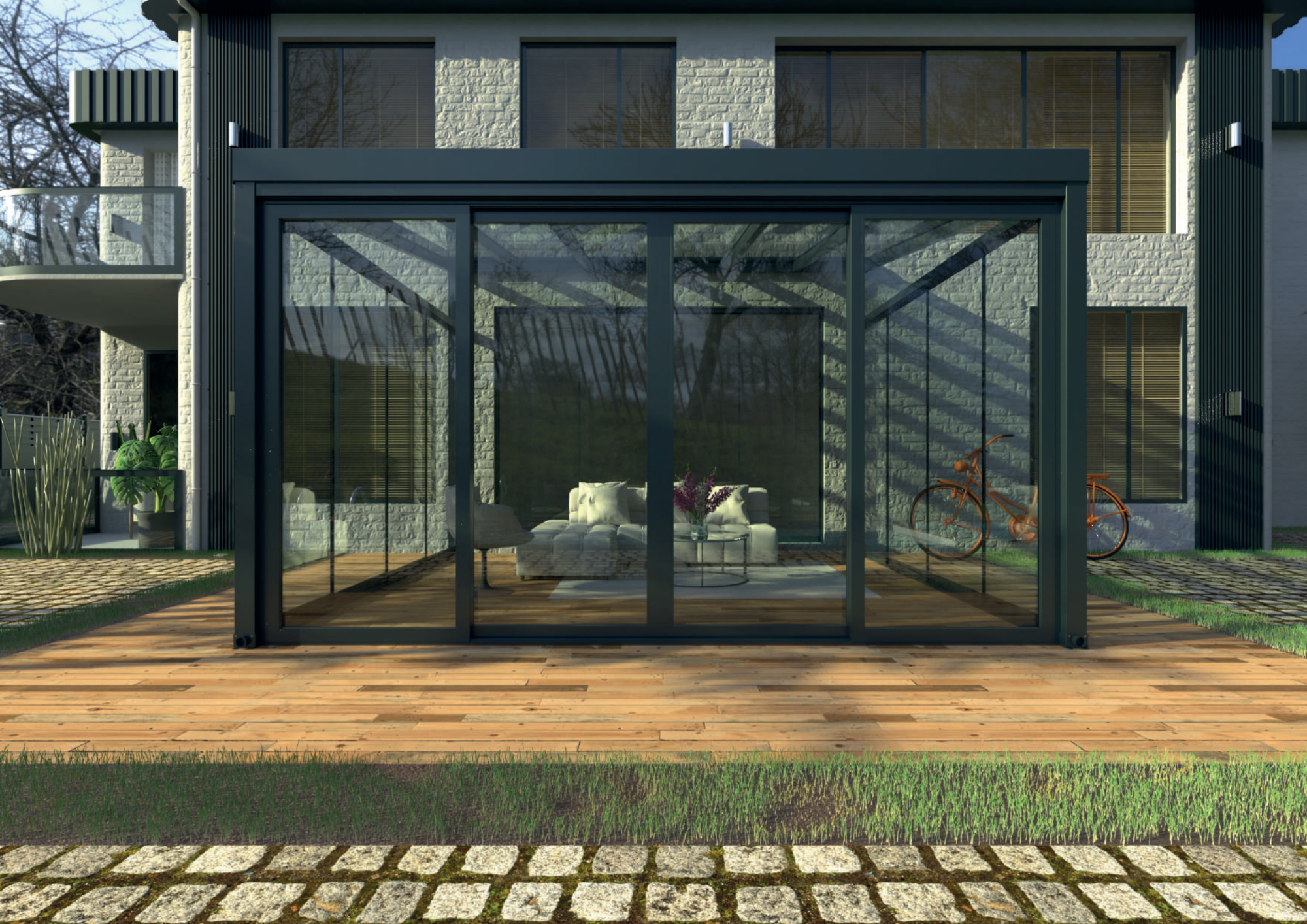 Palmfenster Warmwintergarten